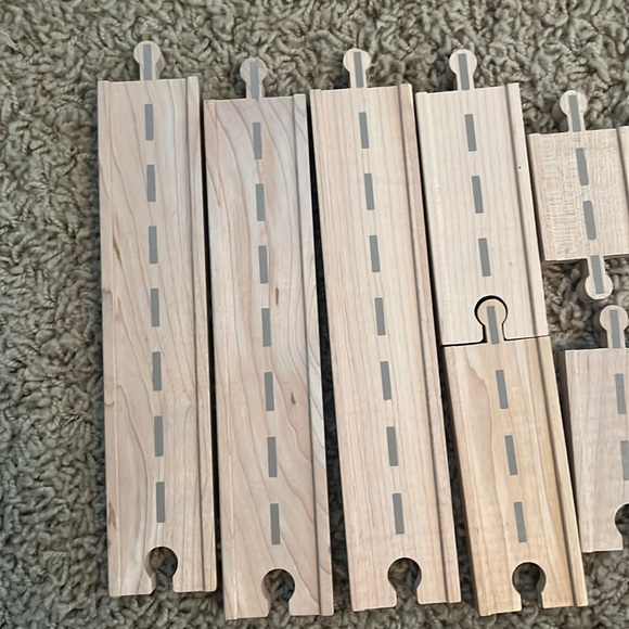 Thomas & Friends track expansion pieces double side road and train - rare - Picture 3 of 4